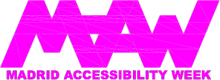 Logotipo de las jornadas Madrid Accesibility Week
